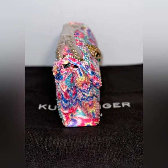 NWT KURT GEIGER LONDON Matthew Williamson Mini Pink Floral🌺🌹🌷🌺🪷Shoulder Bag - Picture 5 of 14